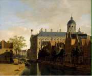 Berckheyde Gerrit Adriaensz View of the Ratshuis in Amsterdam - Hermitage